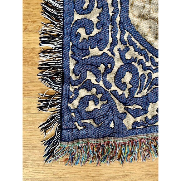 Twelve Days of Christmas Santa Blanket Throw Tapestry Afghan Jim Shore Heartland - Picture 2 of 7